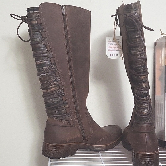 Southwestern Style Bionico Weatherproof Epping Tall Boots Size 7.5 Aztec Brown - Picture 9 of 13